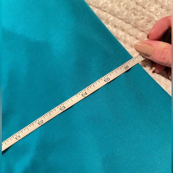 EXPRESS Blue Green Teal Sleeveless Mini Dress NWT - Picture 5 of 8